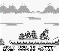 une photo d'Ã©cran de Les Schtroumpfs sur Nintendo Game Boy